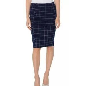 Liverpool women's Reese high rise plaid pencil skirt SZ 12 petite NWT